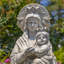 48 po Grande statue de jardin en magnésium antique Notre-Dame du Perpétuel Secours-549524289