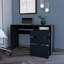 Bureau d'ordinateur spacieux et durable avec trois tiroirs et une tablette, pour le bureau à domicile et le bureau-1133735711