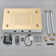 Nabiyy Brushed Gold Shower Head with LED Remote Controller Ceiling Mount 49cm*35cm