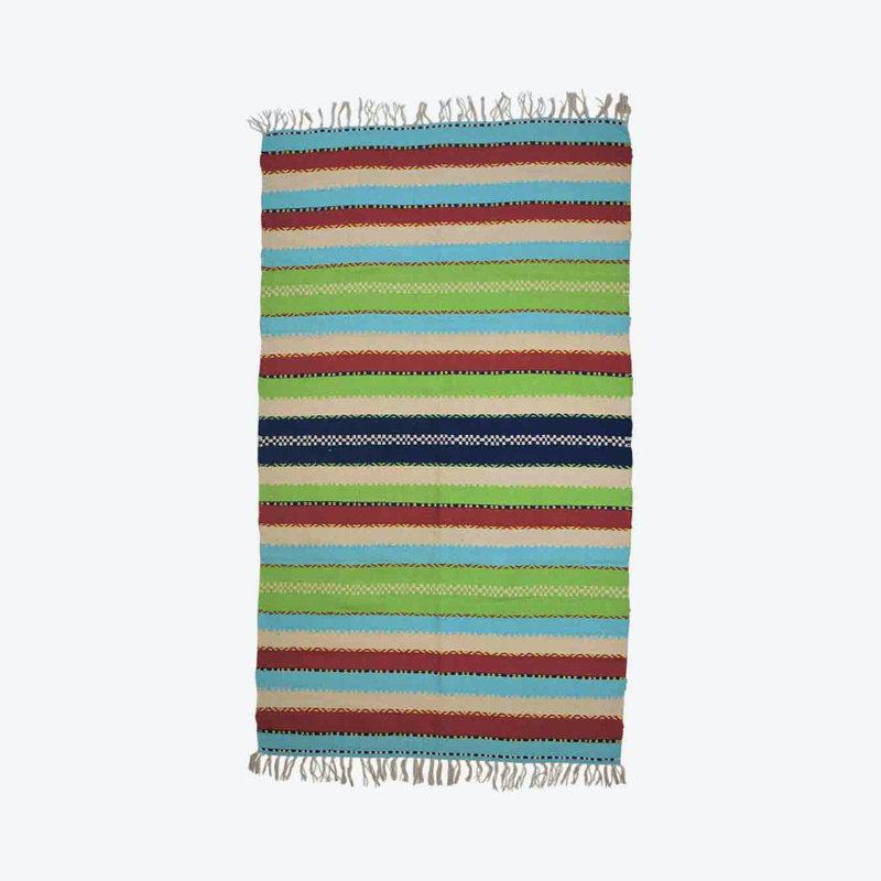 Juliann Striped Hand Woven 90cm X 150cm Indoor / Outdoor Area Rug