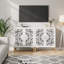 Commode d'appoint blanche, armoire d'appoint avec portes, buffet pour le salon