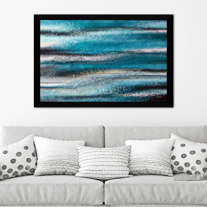 Psalm 77:17 Let His Glory Resound (Horizontal) par Mark Lawrence - impression, Cadre noir, H 21,5 po x l 27,5 po x P 0,75 po