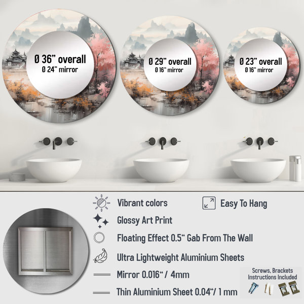 East Urban Home Golden Whispers Of Japon II - Japon Landscape Round ...
