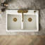 Riverby® 33" Top-Mount Double-Bowl Workstation Kitchen Sink-1780652428