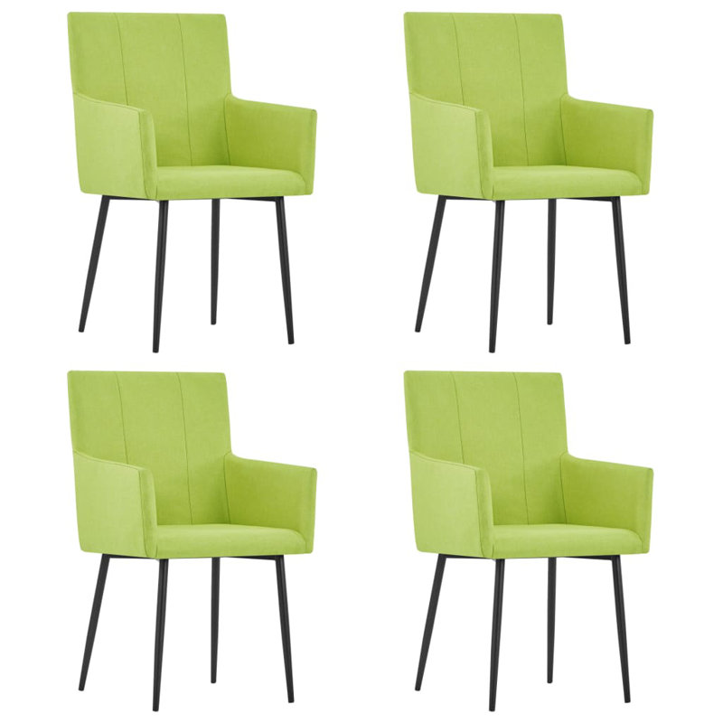 Bines 48cm H Upholstered Armchair, Green, 4