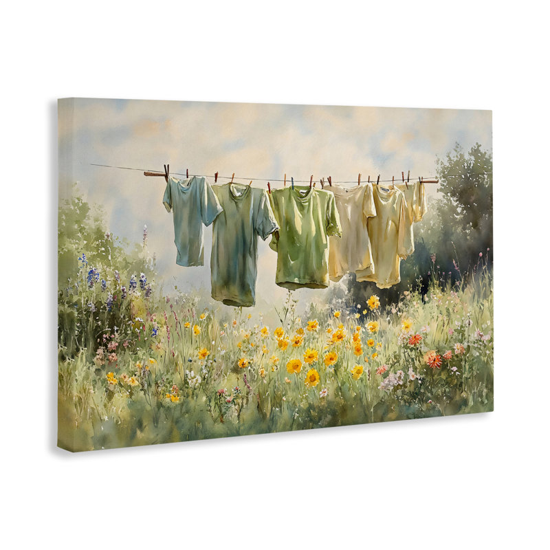 Toile de buanderie Wildflower & Backyard, design par Creative Studio, H 20 po x l 30 po