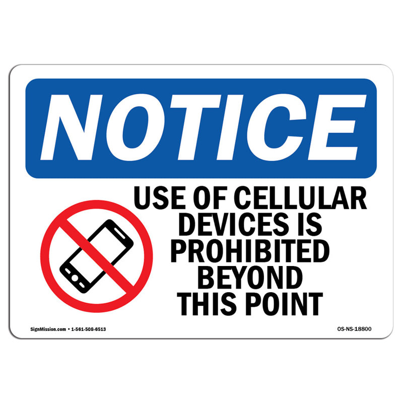 L'utilisation de dispositifs cellulaires est interdite