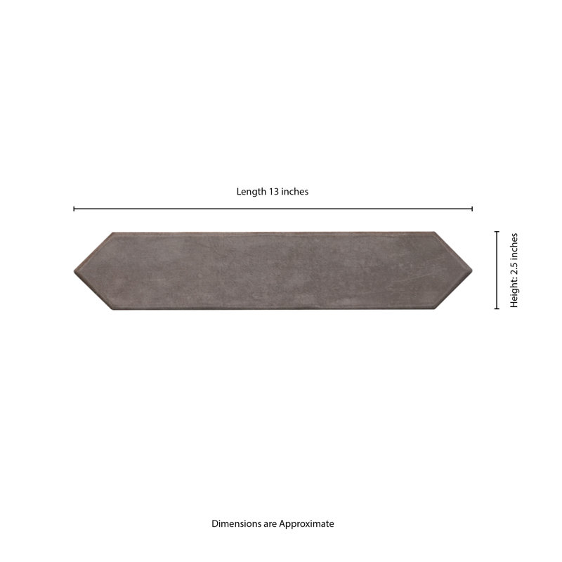 MSI Renzo Glossy Ceramic Picket Wall Tile, Storm