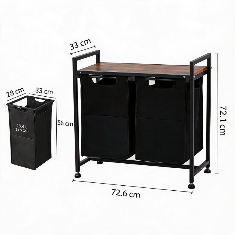 Laundry Hamper, 72.1" H x 72.6" W