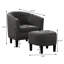 Fauteuil demi-tonneau avec repose-pieds Aricely-1750862881