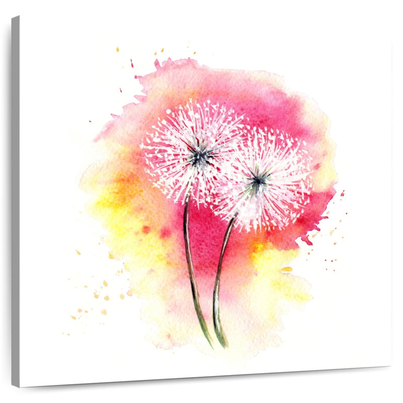 Avery Abstract Splash Of Dandelions, 39" H x 39" W