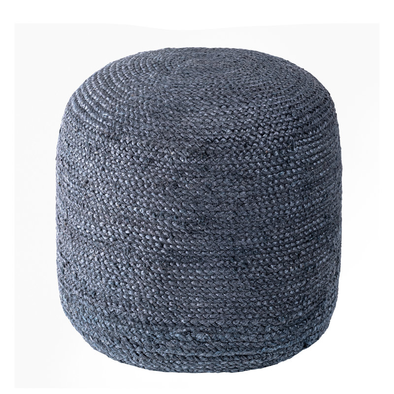Mablethorpe Upholstered Pouf, Blue