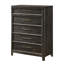 Ensemble de chambre à coucher moderne à panneau tapissier brun foncé-95938580-95939049