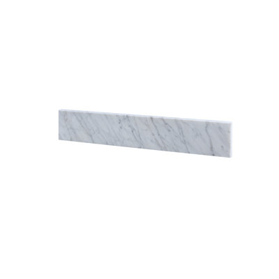 21.25 In. Wide Carrara Marble Side Splash
