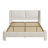Upholstered Platform Bed with Wingback Headboard and Charging Ports-612863101-709528938