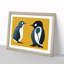 Young Penguins Abstract - Framed Print-2043635676-2043635677