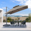 Parasol en porte-à-faux carré en tissu écologique de 10 pi avec base Karnesha-1198483469-1204464827