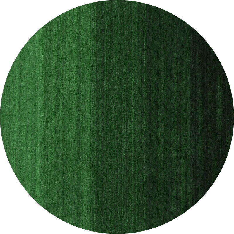 Washable Abstract Indoor Rug, Round 4'