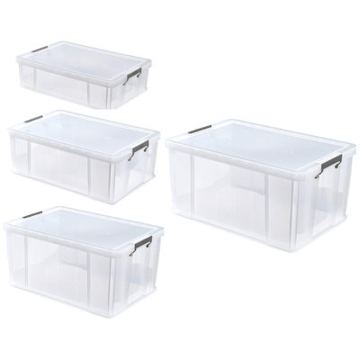 Whitefurze Polyethylene Plastic Underbed Storage