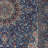 Breedlove Traditional Machine Woven Flatweave Blue and Ivory Area Rug with Non Skid Backing-506457382