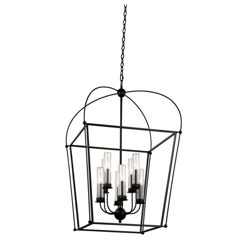 Sutter 8 LT Matte Black Outdoor Pendant Kalco