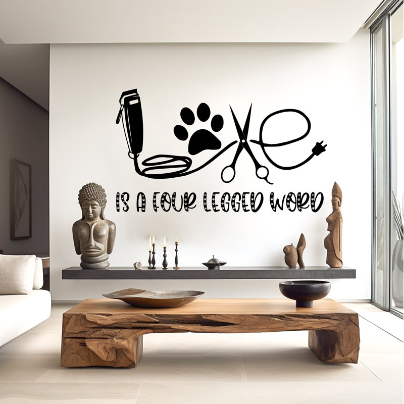 Déco murale de toilettage pour chien, Menthe, H 77 po x l 45 po