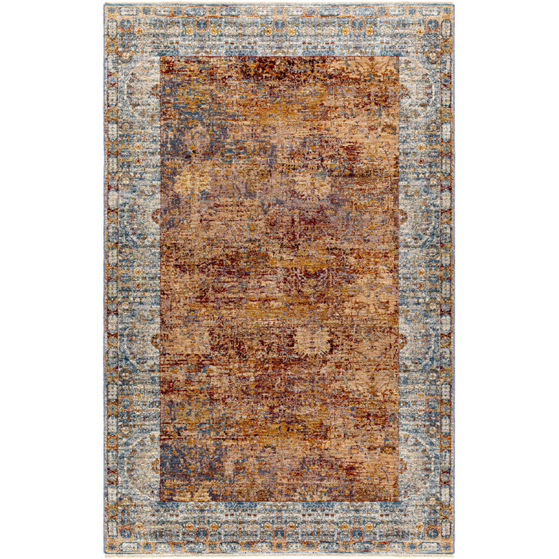 Tapis oriental rouille Adhern, Rectangle 9 pi x 13 pi