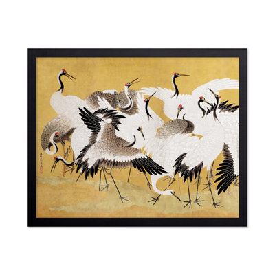 Ishida Yutei - Volée de grues