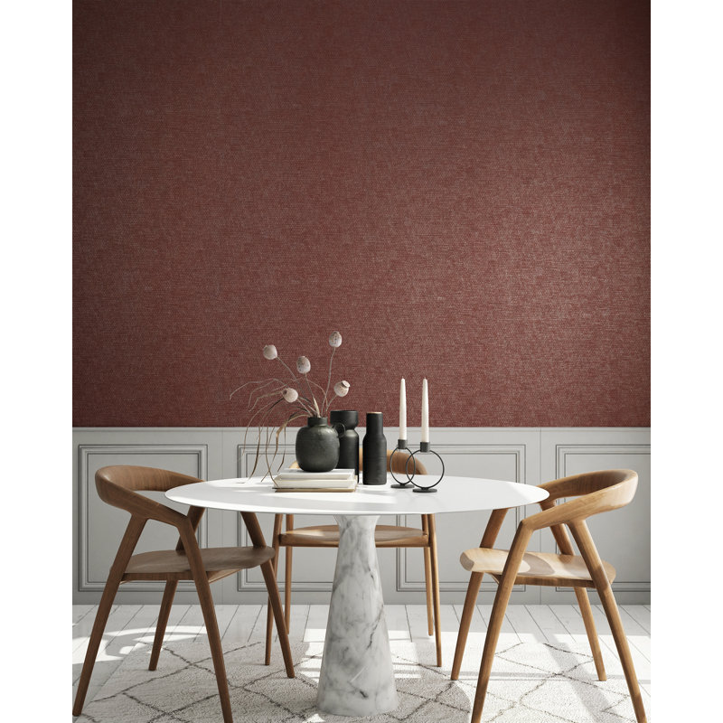 Urban Classics Collection Haga Metallic Geometric Vignette Stripe Wallpaper Roll, Red