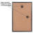 Malaya 3 Pack Lightweight Poster Frames Slide-In Photo Frames with Buildable Molding-706722334