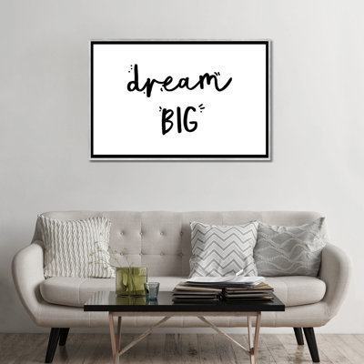 «Dream Big», reproduction d'art textuel