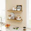 Ensemble de 24 tablettes flottantes 24 po, 2 tablettes en chêne rustique-36122395-36122393