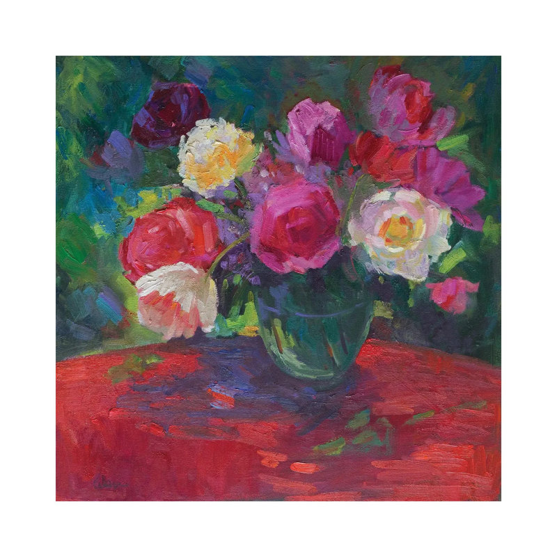 Petals And Passion by Alexi Fine - Wrapped Canvas Print, 45.72 cm H x 45.72 cm W x 3.175 cm D