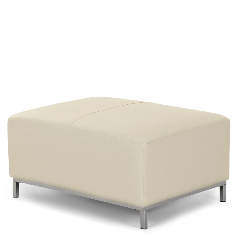 Korinna 95cm Wide Tufted Rectangle Solid Colour Standard Ottoman, Beige