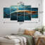 Fishing Majestic Marlins Jumping III Sports Wall Decor on Metal