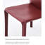 Chaise de salle à manger en cuir italien