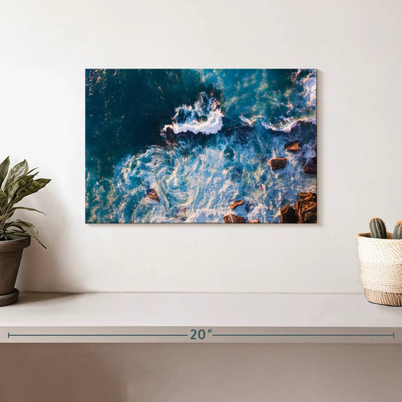 Gillard Ocean Waves And Rocks, 8" H x 12" W