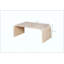 Farmhouse  Vintage Crafts Coffee Table,Curved Art Deco Design, Easy Assembly