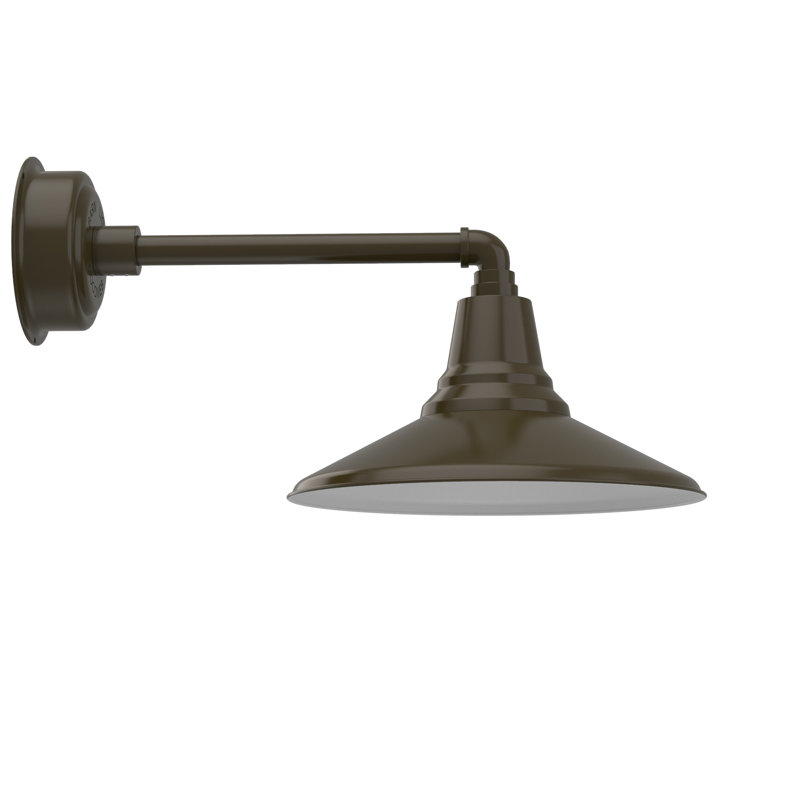 Wall Light, Mahogany Bronze, 9.62" H x 14" W x 23.5" D