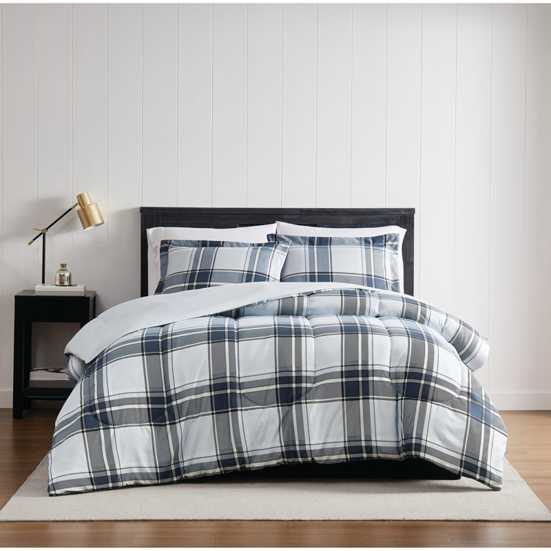 Ensemble d'édredon London Fog Nottingham, Édredon simple extra long + 1 taie décorative st