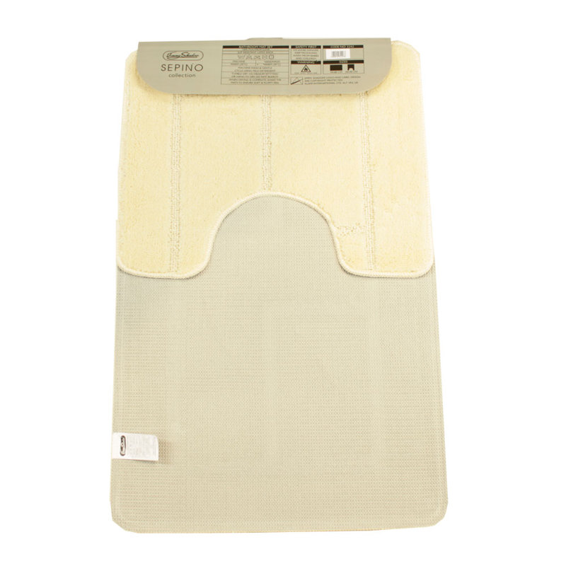 Abibatu Non-Slip Bath Rug, Cream