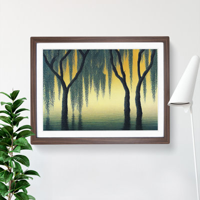 Harmonious Weeping Willow Trees - Single Picture Frame Print