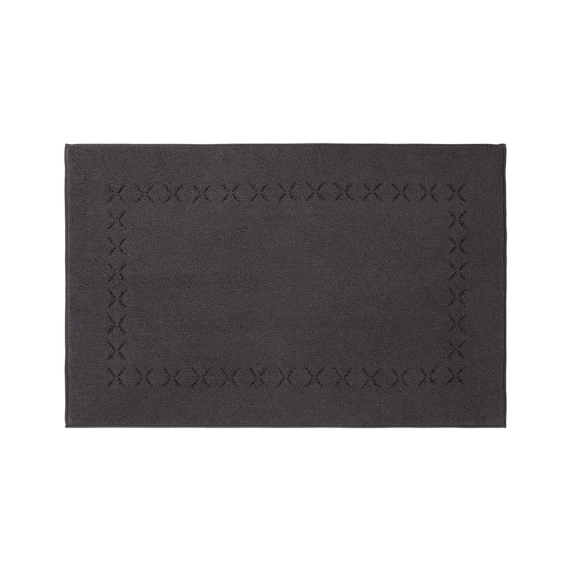 Nature Geometric Bath Mat, Ardoise