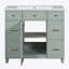 Ensemble de meuble-lavabo vert 36 "avec lavabo