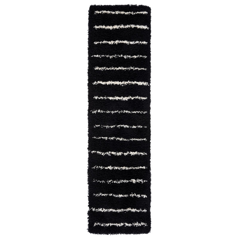 Glenmora Shag 600 Performance Striped Rug, Runner 2'2" x 8'