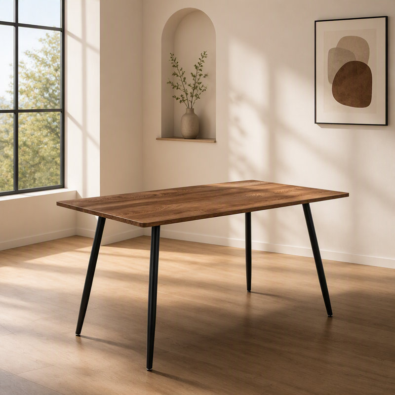 Table de salle à manger, 29.92" H x 27.56" W x 47.24" D, Wood, MDF