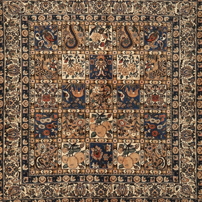 Tapis kaki foncé traditionnel Gershwin