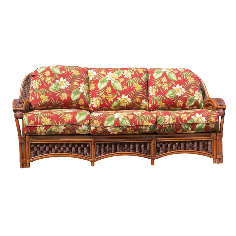 Pritchett Upholstered 77'' Sofa, Tropical Mist