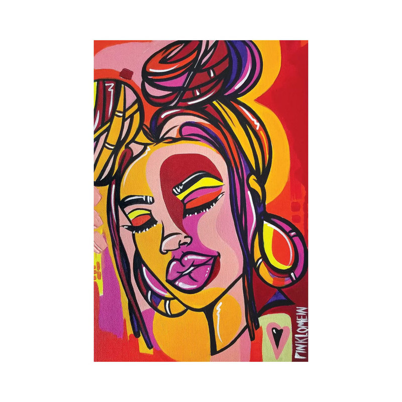 Miami by Pinklomein - Gallery-Wrapped Canvas Giclée on Canvas, No Frame, 30.48 cm H x 45.72 cm W