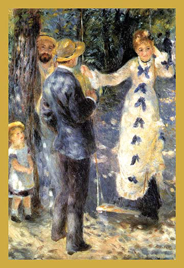 « the swing » par renoir, reproduction d’art